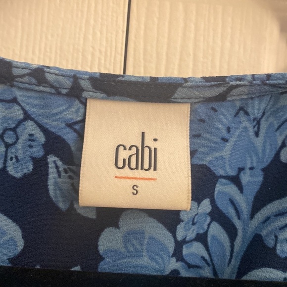 Cabi Java floral midi tie waist dress size S - Picture 3 of 6